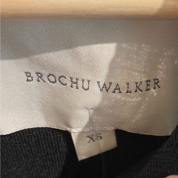 NWT Brochu Walker Rayne Mixed Media Sleeveless Mock Neck Top Tiered Maxi Dress - Picture 4 of 7